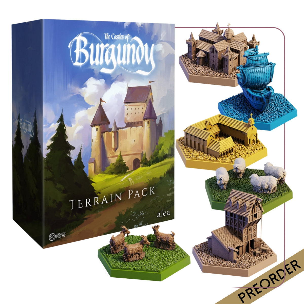 Castles of Burgundy Special Edition 3D Terrain Pack