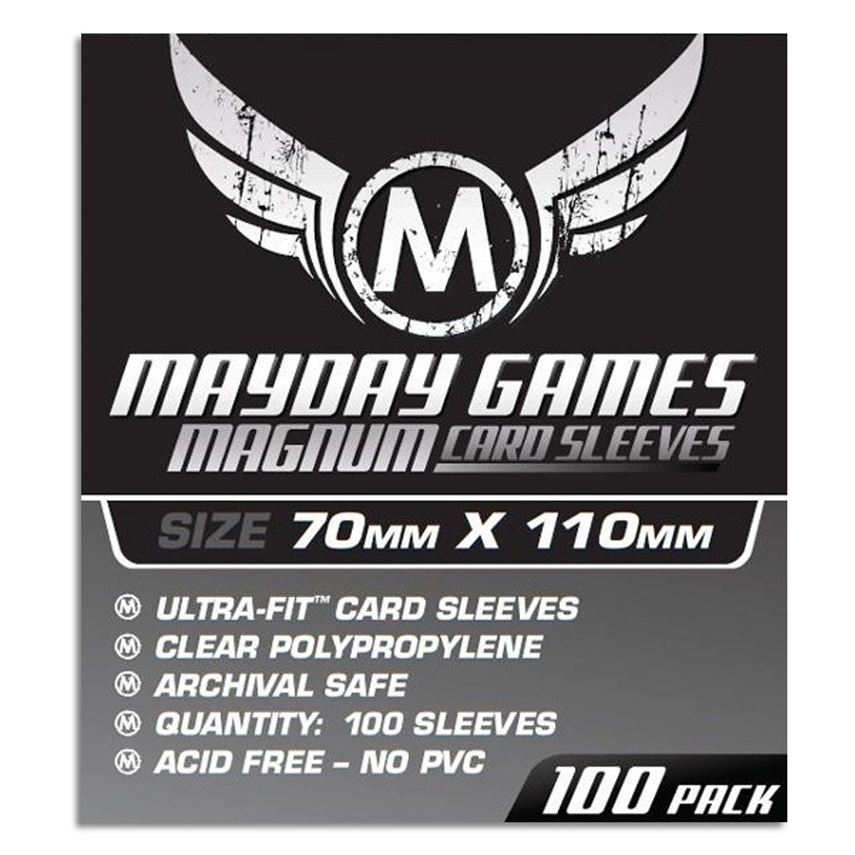 Mayday Standard Magnum Silver Sleeve Pack of 100 70 X 110 MM Lost Cities