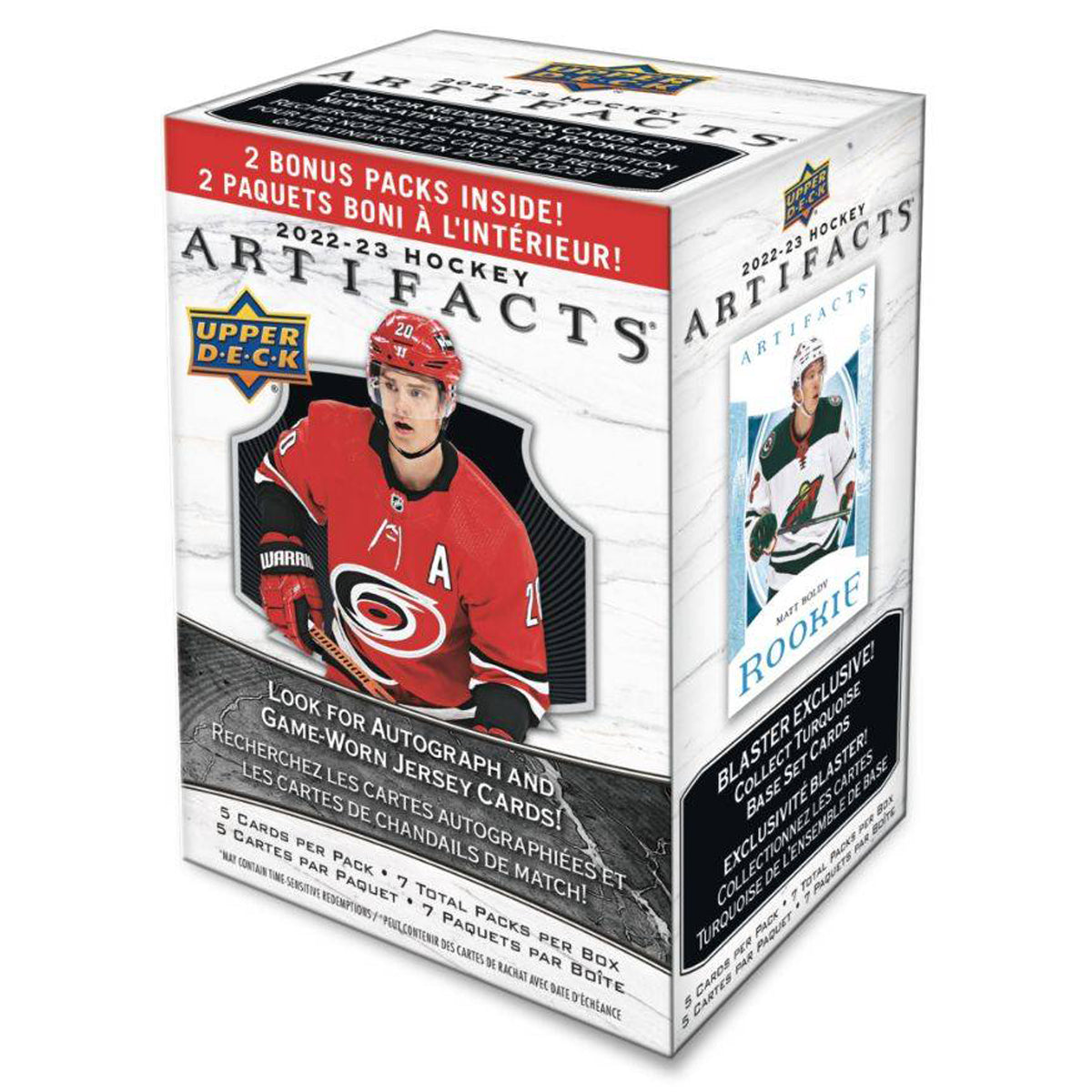 NHL - 2022/23 Artifacts Hockey Cards Blaster (Display of 7)