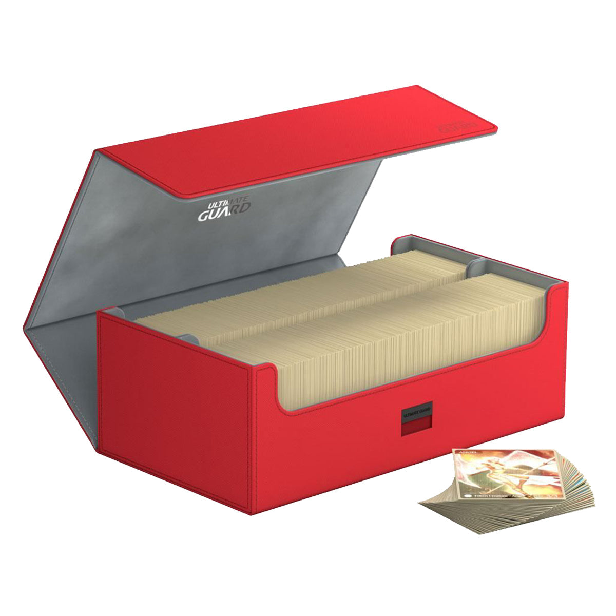 Ultimate Guard Arkhive Flip Case 800+ Standard Size XenoSkin Red Deck Box