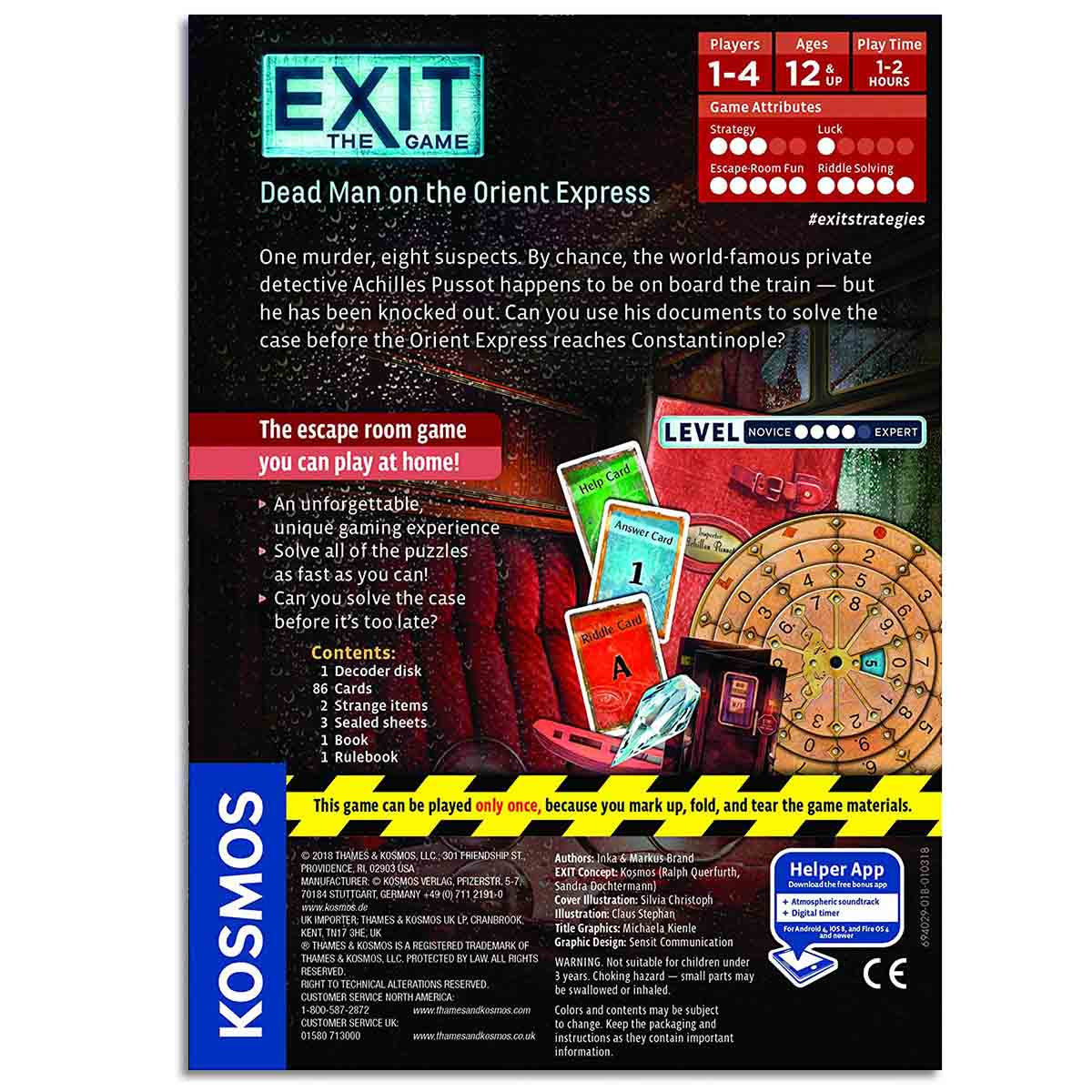 Exit the Game Dead Man on The Orient Express