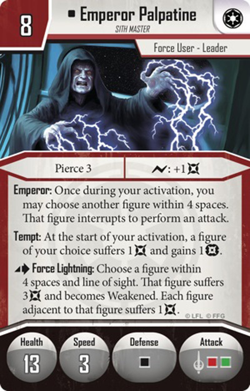 Star Wars Imperial Assault Emperor Palpatine Villain Pack