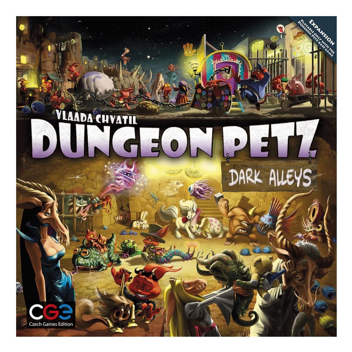 Dungeon Petz Dark Alleys Board Game