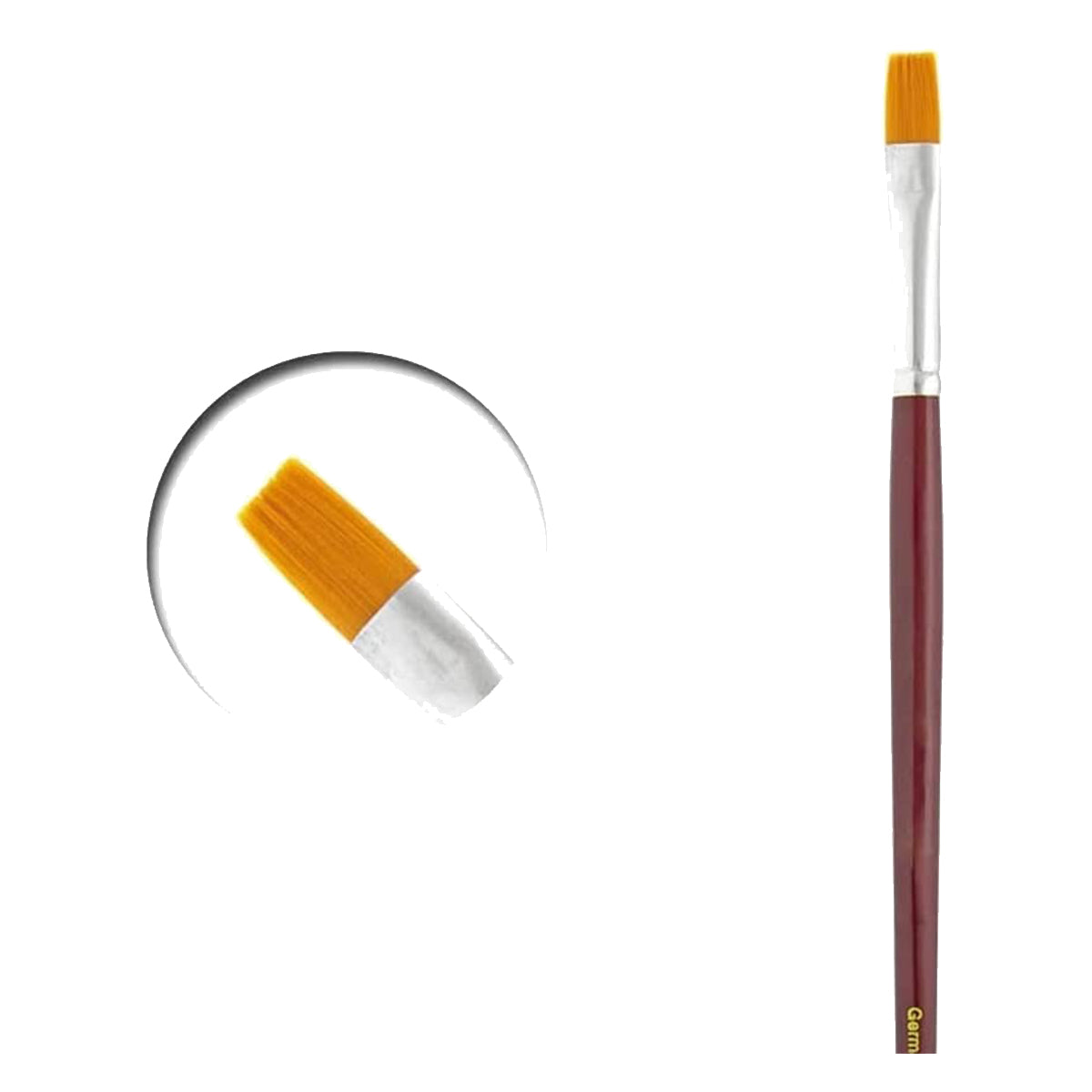 Vallejo Brushes - Toray Flat Rectangular Brush No.8