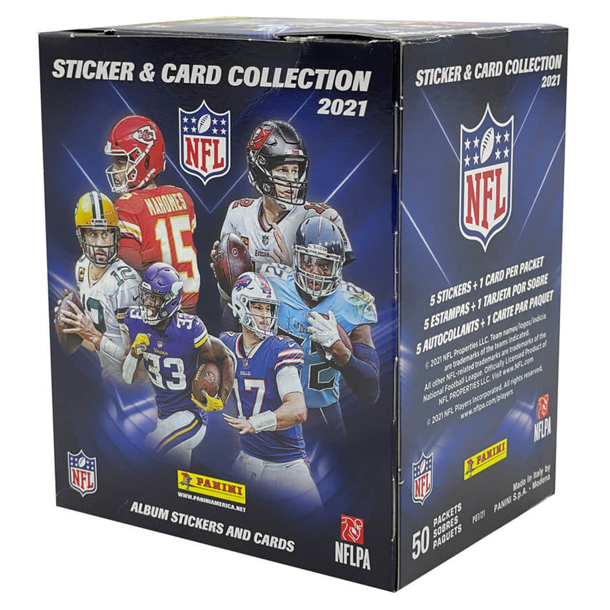 NFL 2021/2022 Stickers and Card Collection 50 Packs PANINI