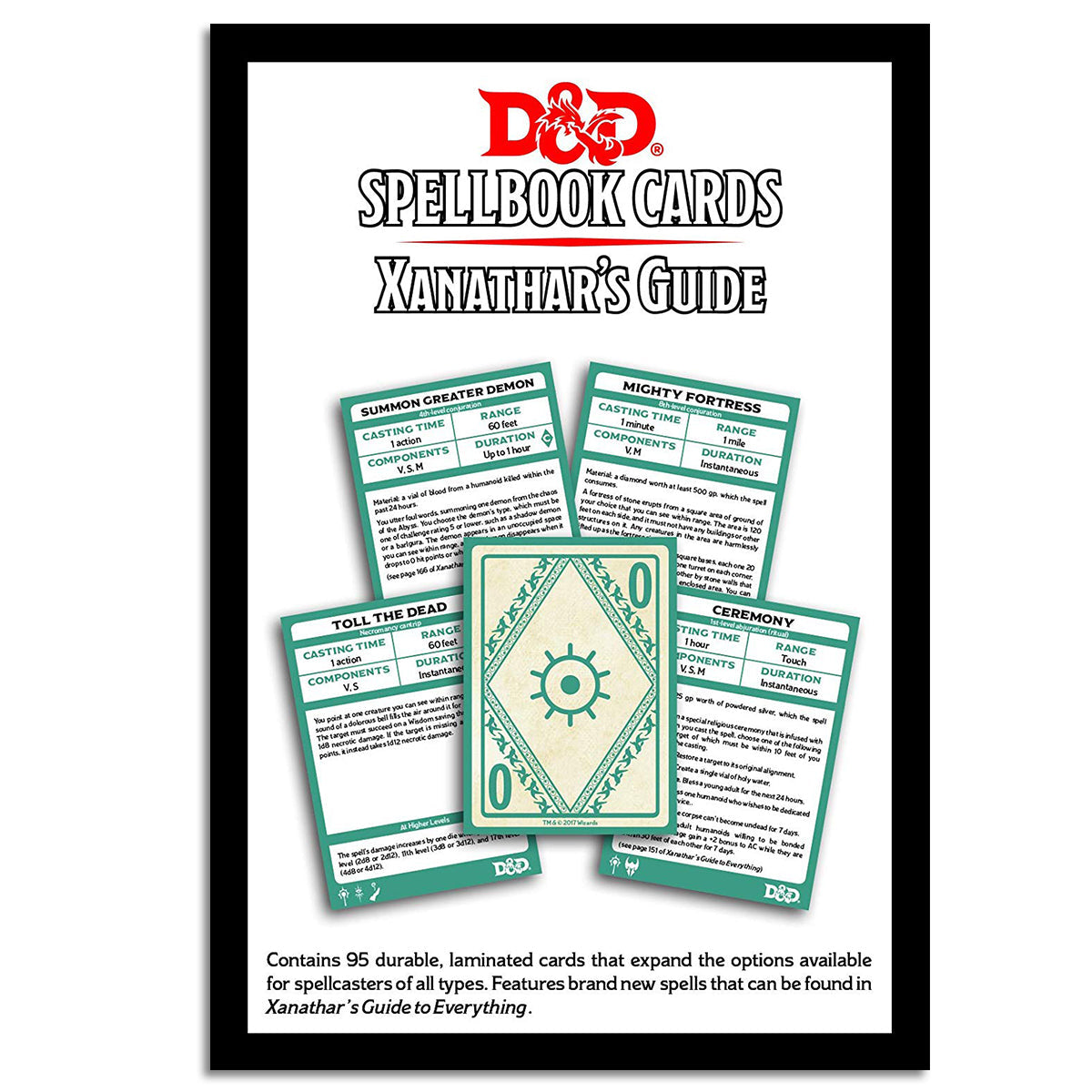D&D Spellbook Cards Xanathars Guide