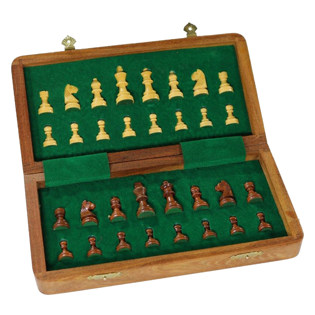 Chess Set - Hawstead Magnetic Folding Acacia 18cm