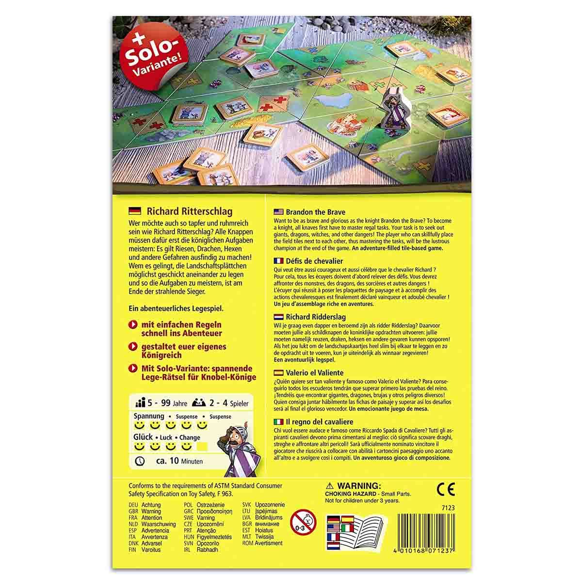Brandon the Brave Board Game For Young Kids