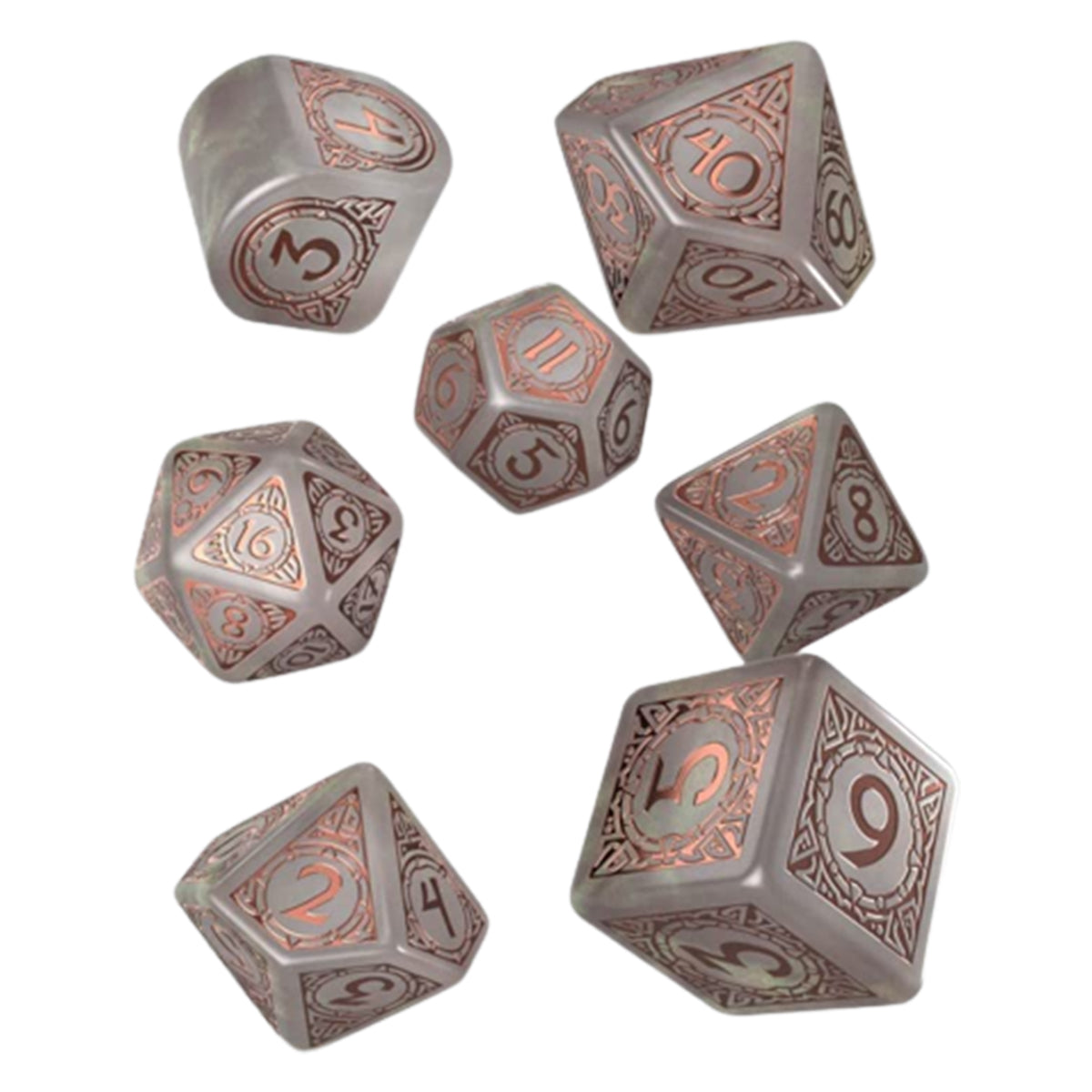 Q Workshop Viking Modern Niflheim Dice Set 7