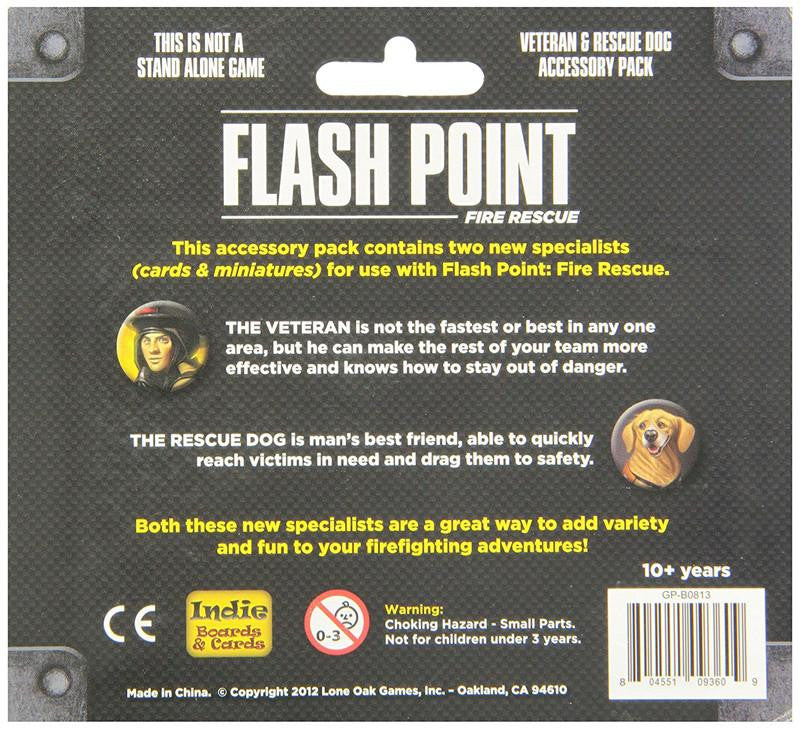 Flash Point Fire Rescue Veteran and Rescue Dog Expansion Pack Board Game