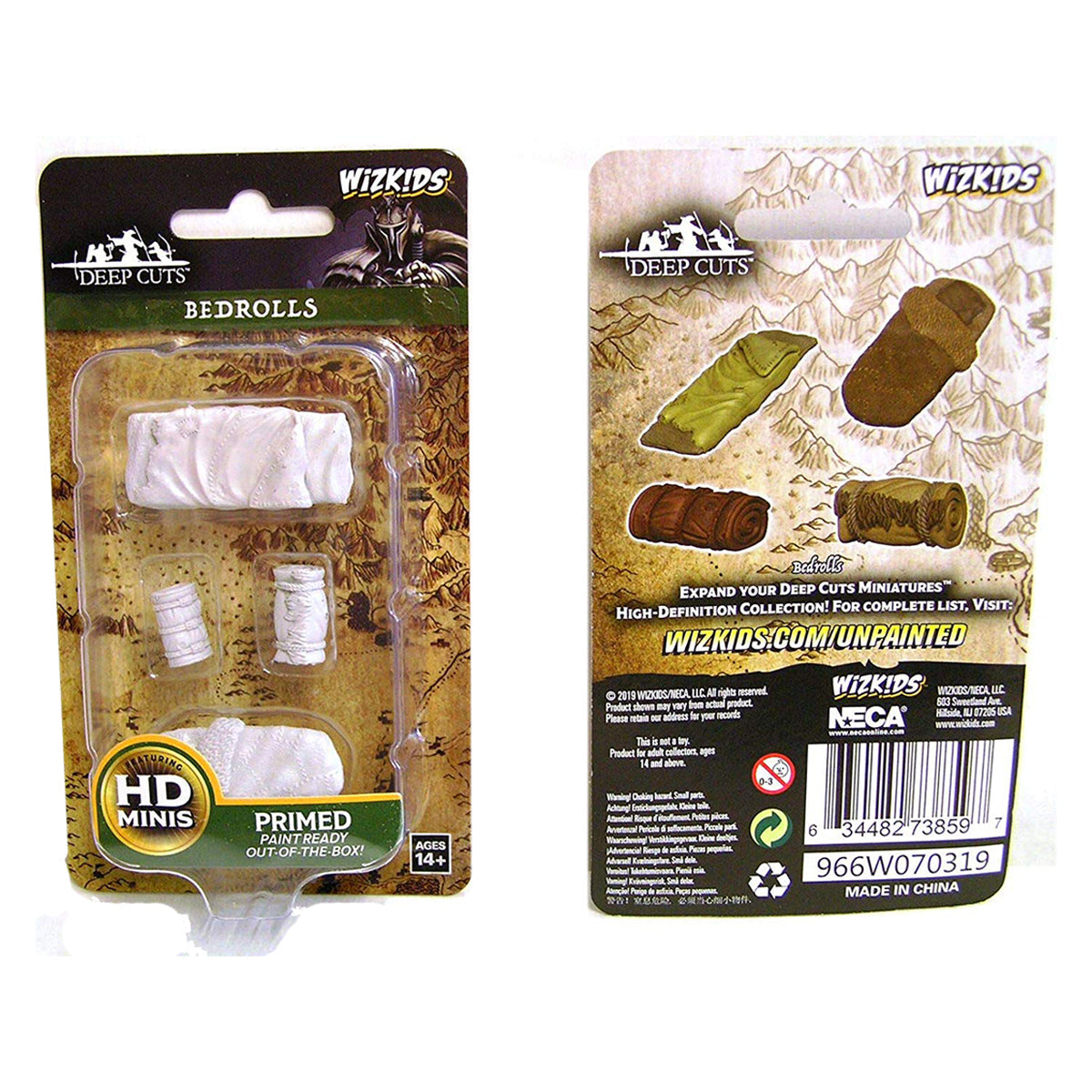 WizKids Deep Cuts Unpainted Miniatures Bedrolls