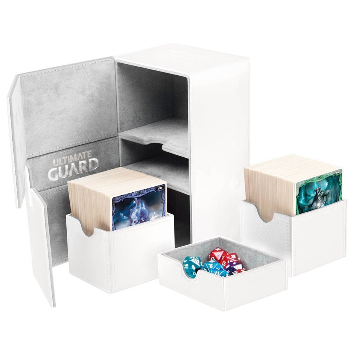 Deck Box Ultimate Guard Twin Flip n Tray Deck Case 160+ XENOSKIN White