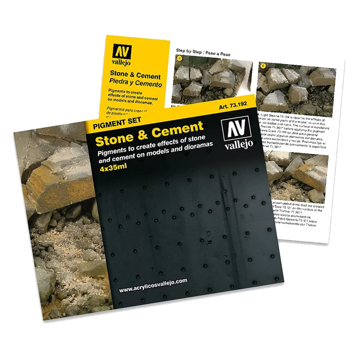 Vallejo Pigments - Set Stone & Cement 35ml