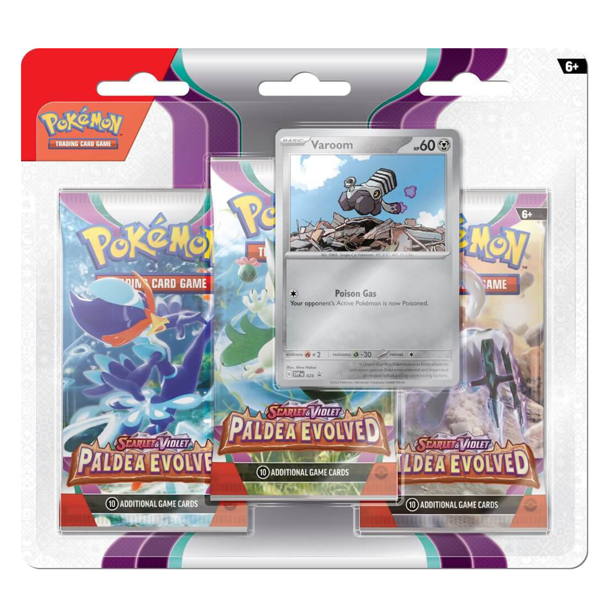 Scarlet & Violet 2 Paldea Evolved Three Booster Blister (Pair) POKEMON TCG