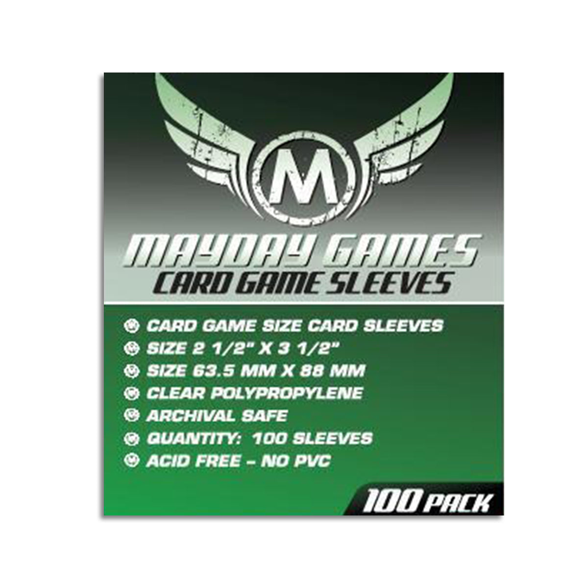 Mayday Card Sleeves Pack of 100 63.5 X 88 MM