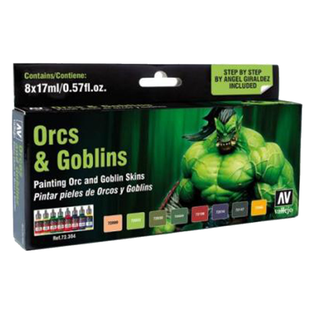 Vallejo Game Colour Orcs & Goblins 8 Colour Set Green Package