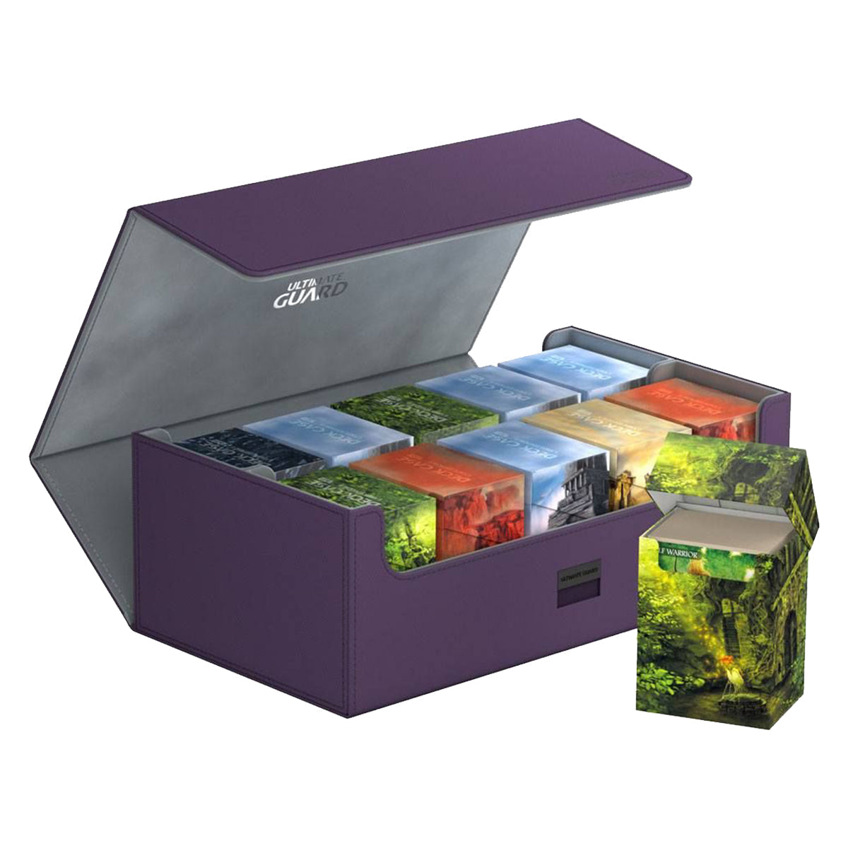 Ultimate Guard Arkhive Flip Case 800+ Standard Size XenoSkin Purple Deck Box