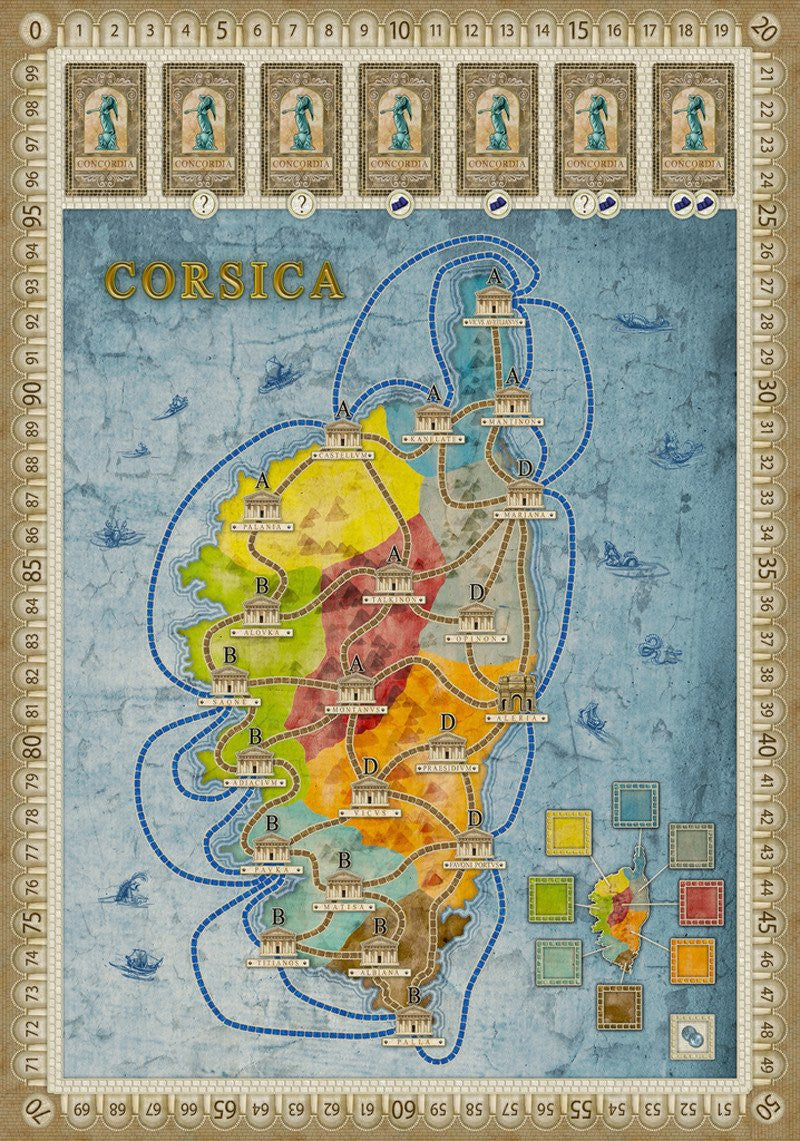 Concordia Gallia/Corsica Expansion Board Game