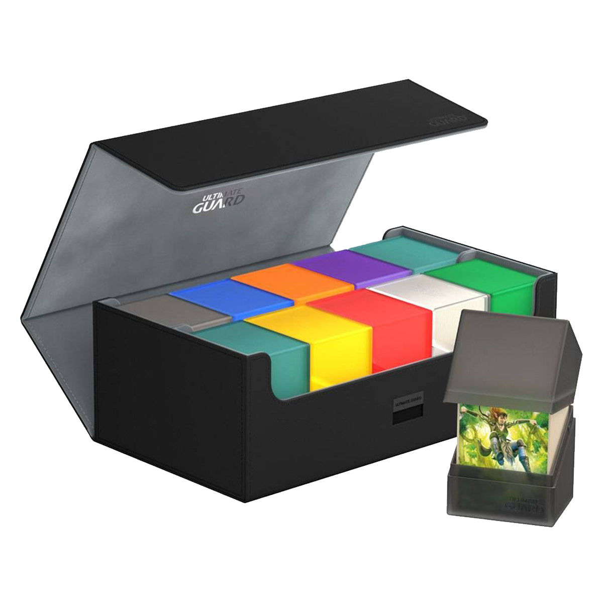 Ultimate Guard Arkhive Flip Case 800+ Standard Size XenoSkin Black Deck Box