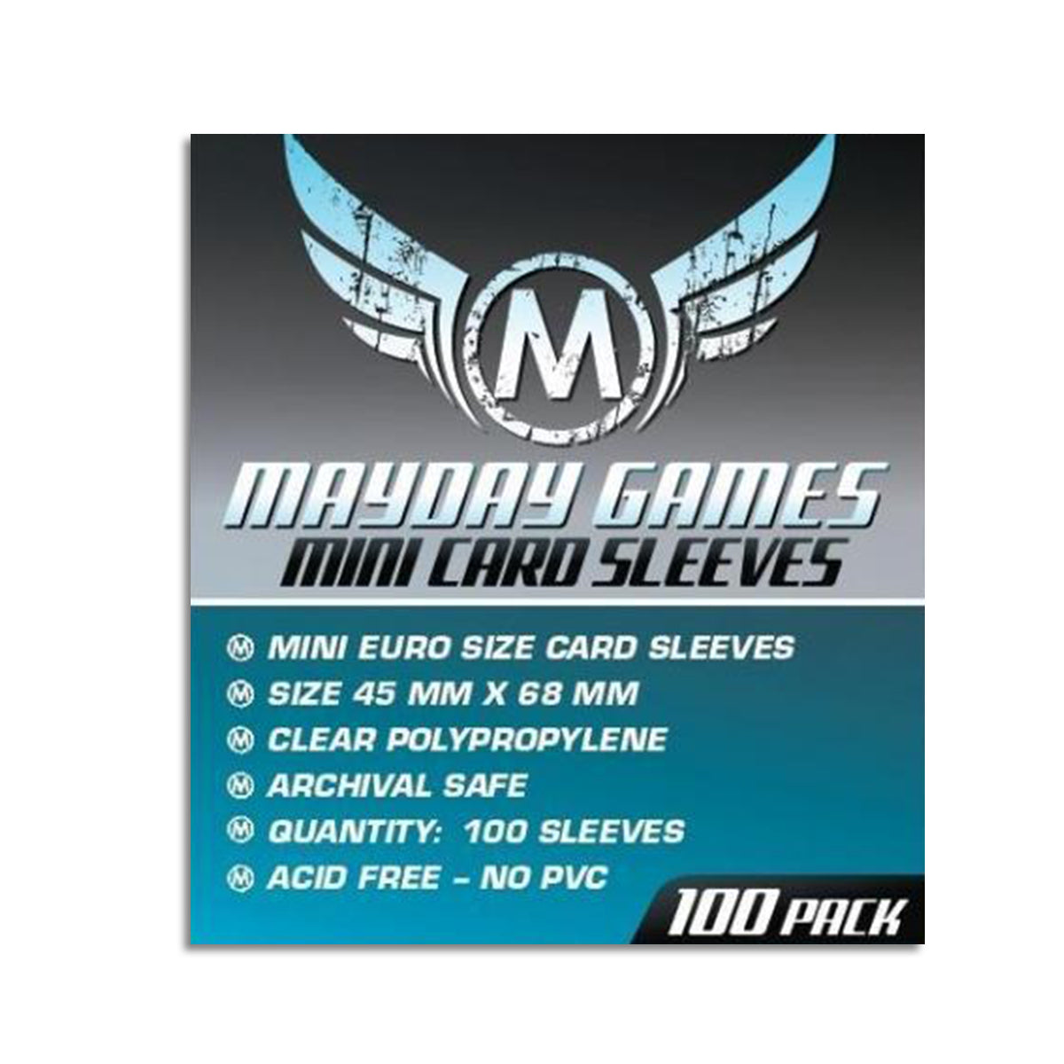 Mayday Mini Euro Card Sleeves Pack of 100 45 X 68 MM