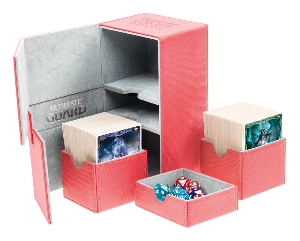 New Edition Deck Box Ultimate Guard Twin Flip n Tray Deck Case 160+ XENOSKIN Red