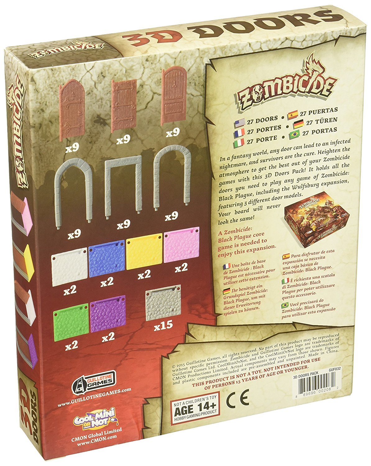Zombicide 3D Doors Expansion Board Game