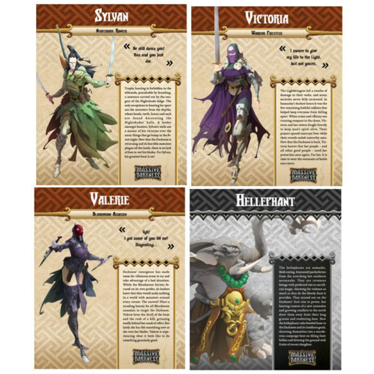 Massive Darkness Bloodmoon Assassins vs The Hellephant Expansion