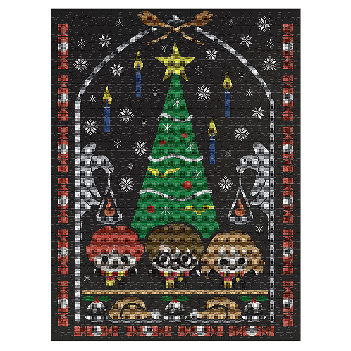 Harry Potter Holiday at Hogwarts 1000 Piece Puzzle