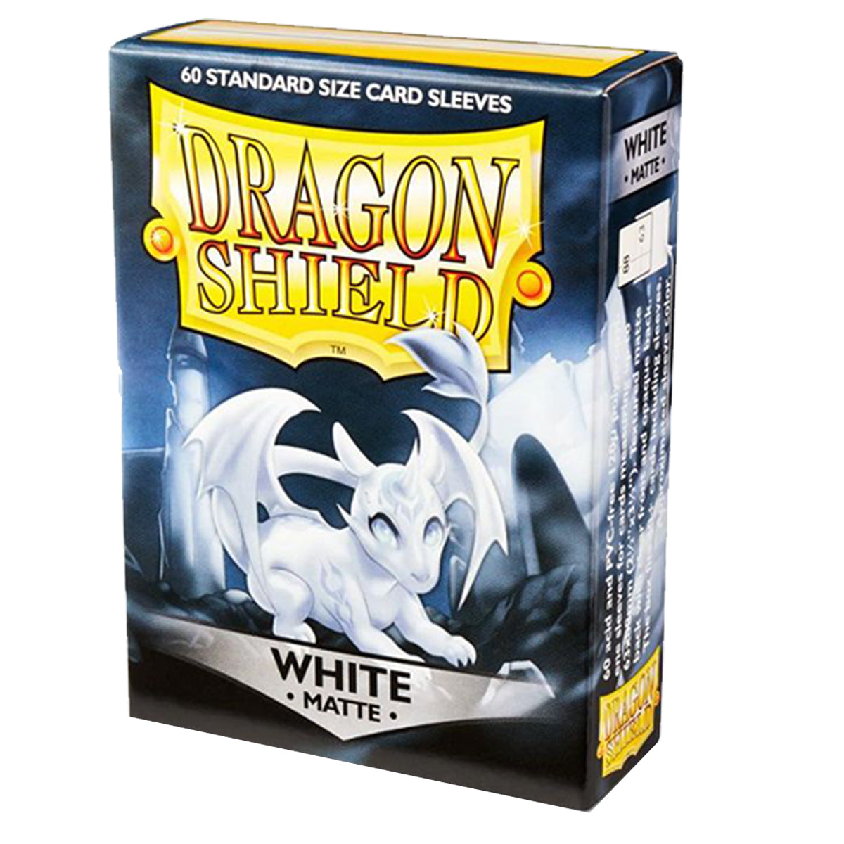 Dragon Shield Standard 60ct White MATTE 63x88mm Sleeves