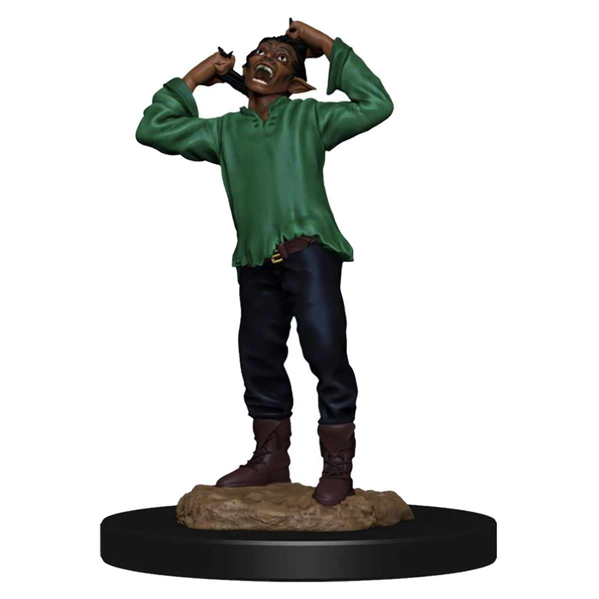 D&D Nolzurs Marvelous Unpainted Miniatures Green Dragon Wyrmling and Afflicted Elf