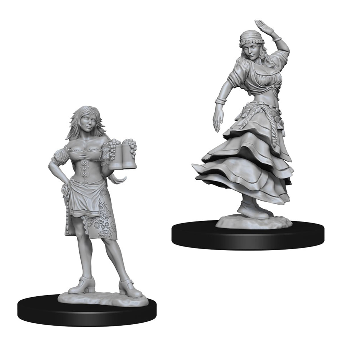 Pathfinder Deep Cuts Unpainted Miniatures Bartender Dancing Girl