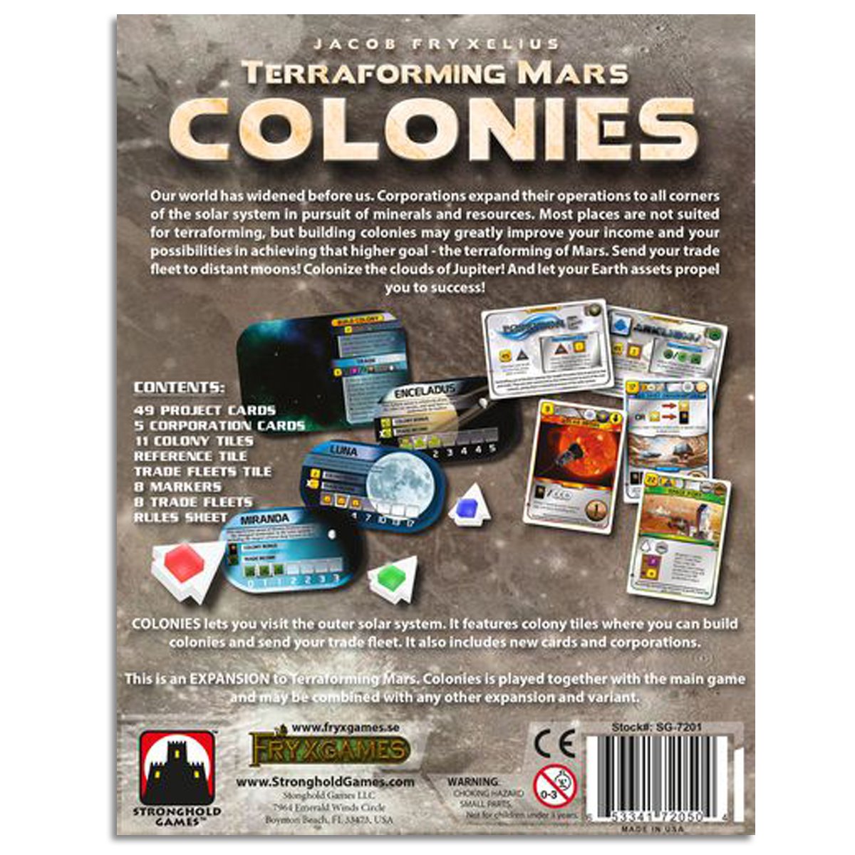 Terraforming Mars the Colonies Expansion