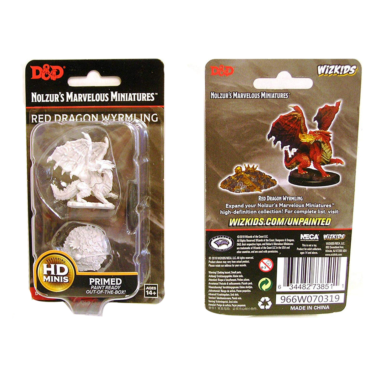 D&D Nolzurs Marvelous Unpainted Miniatures Red Dragon Wyrmling