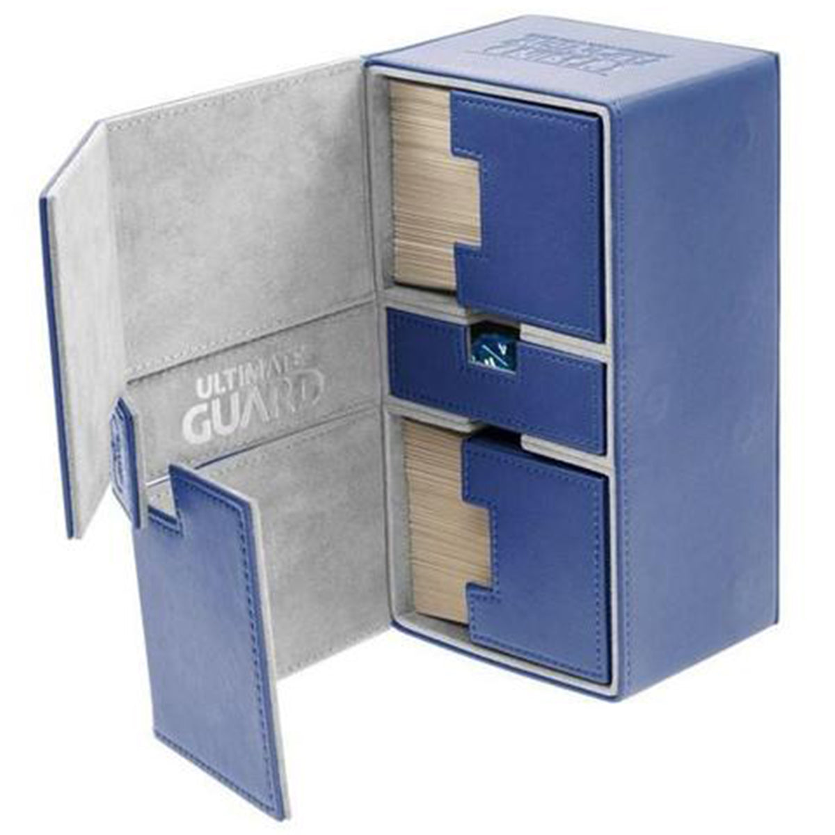 Deck Box Ultimate Guard Twin Flip n Tray 200+ Standard Size XENOSKIN Blue