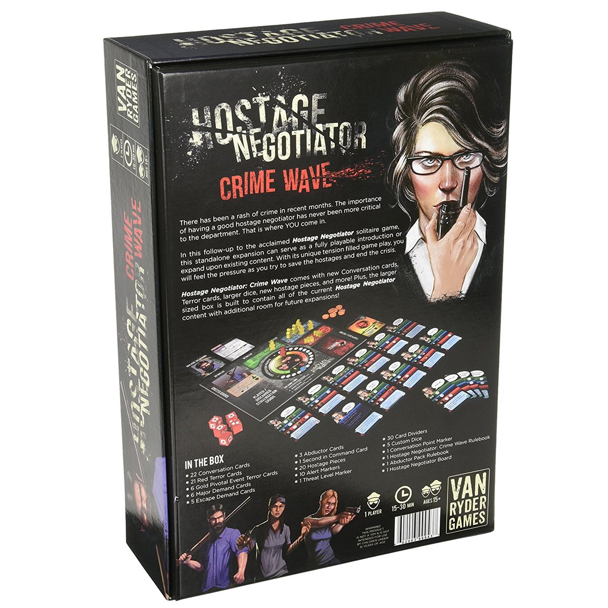 Hostage Negotiator Crime Wave Standalone Game plus Storage Box