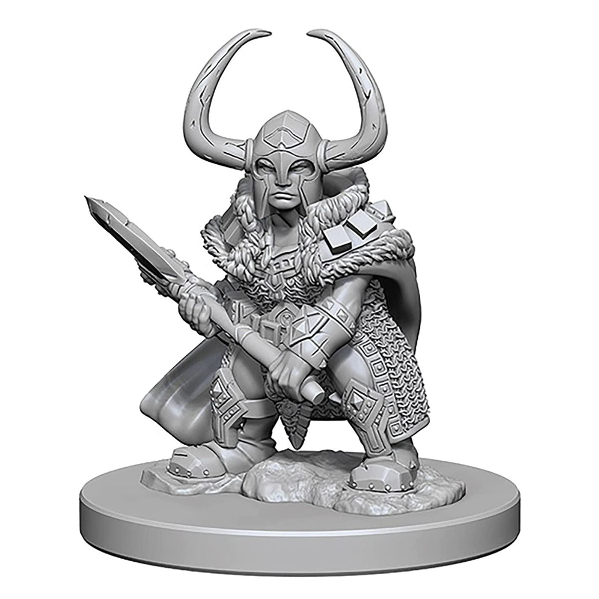 D&D Nolzurs Marvelous Unpainted Miniatures Dwarf Female Barbarian