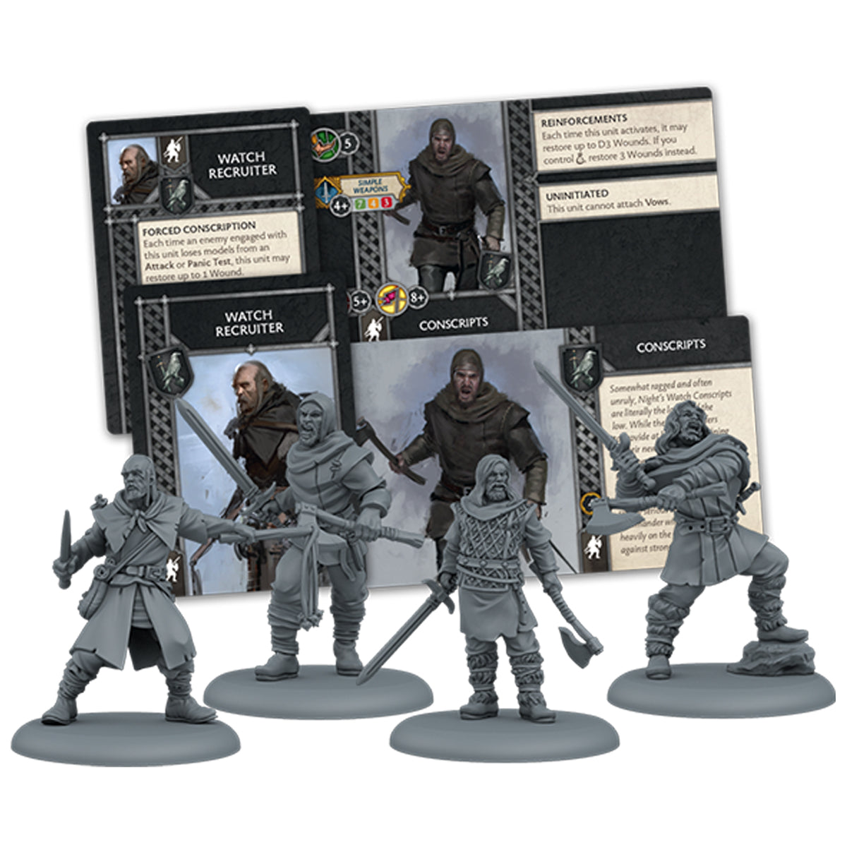 A Song of Ice and Fire Nights Watch Conscripts Unit Box Expansion