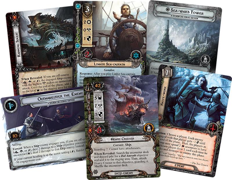 The Lord of the Rings LCG A Storm on Cobas Haven Adventure Pack