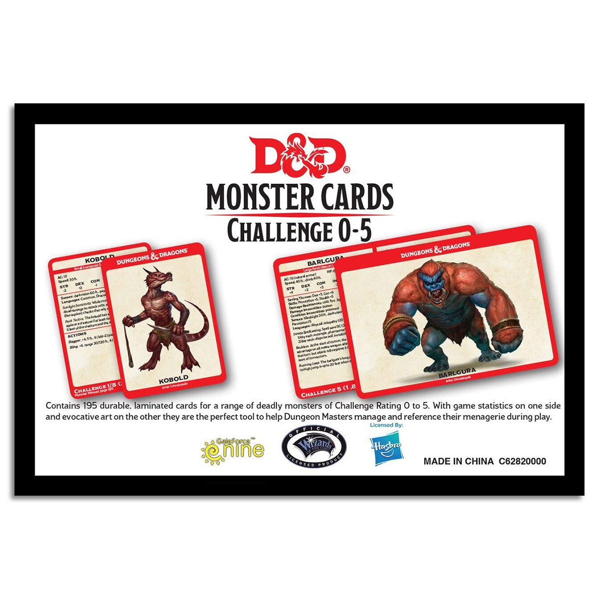 D&D Monster Cards Challenge 0-5