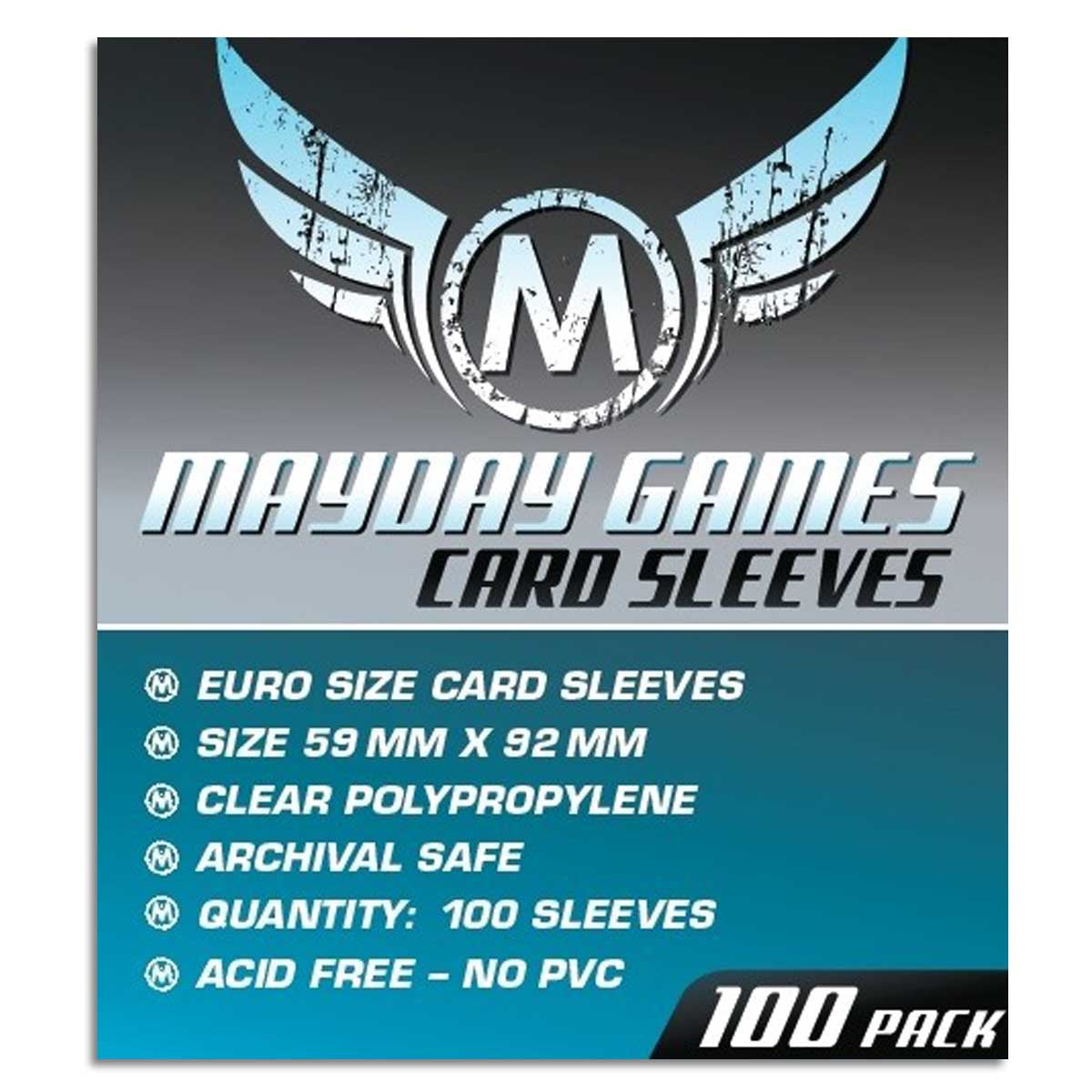 Mayday Euro Card Sleeve Pack of 100 59 X 92 MM