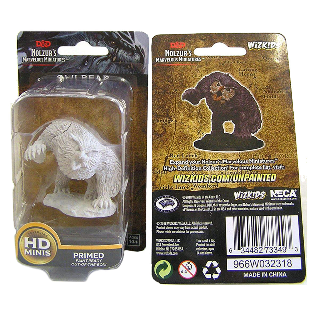 D&D Nolzurs Marvelous Unpainted Miniatures Owlbear