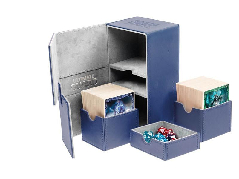 Deck Box Ultimate Guard Twin Flip n Tray Deck Case 160+ XENOSKIN Blue
