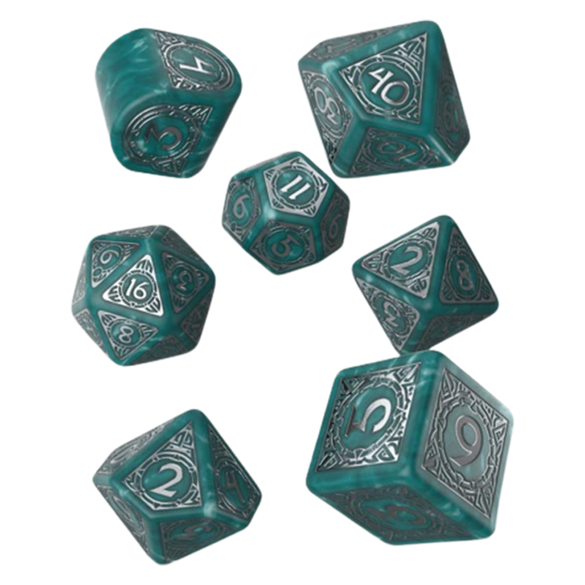 Q Workshop Viking Modern Mjolnir Dice Set 7
