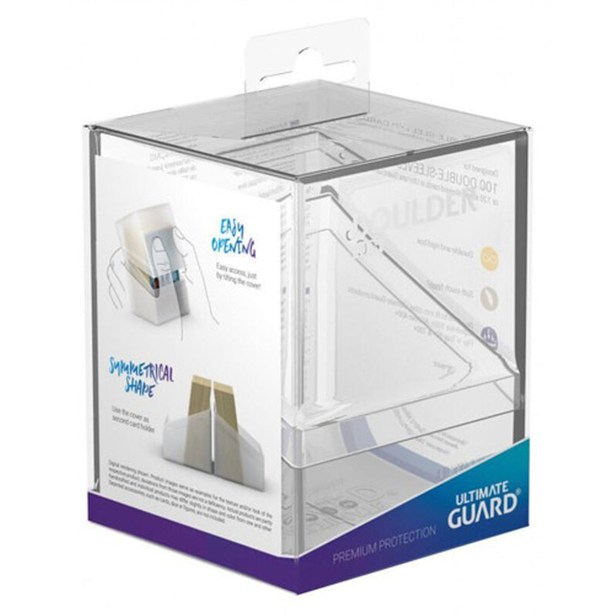 Ultimate Guard Boulder Deck Case 100+ Standard Size Clear Deck Box