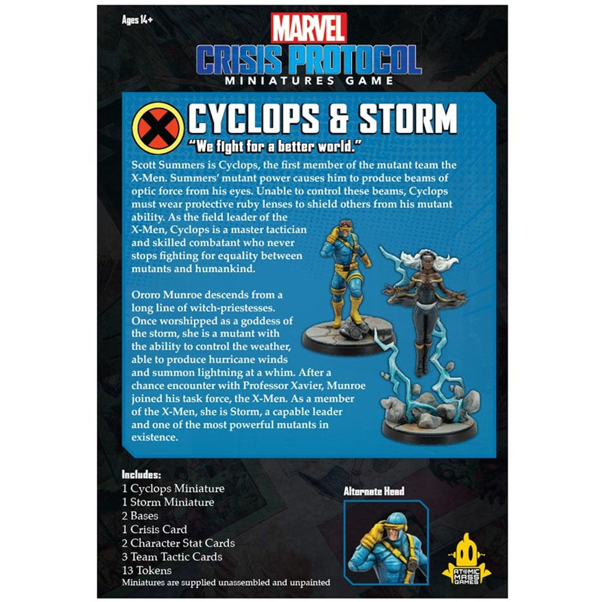 Marvel Crisis Protocol Miniatures Game Cyclops and Storm