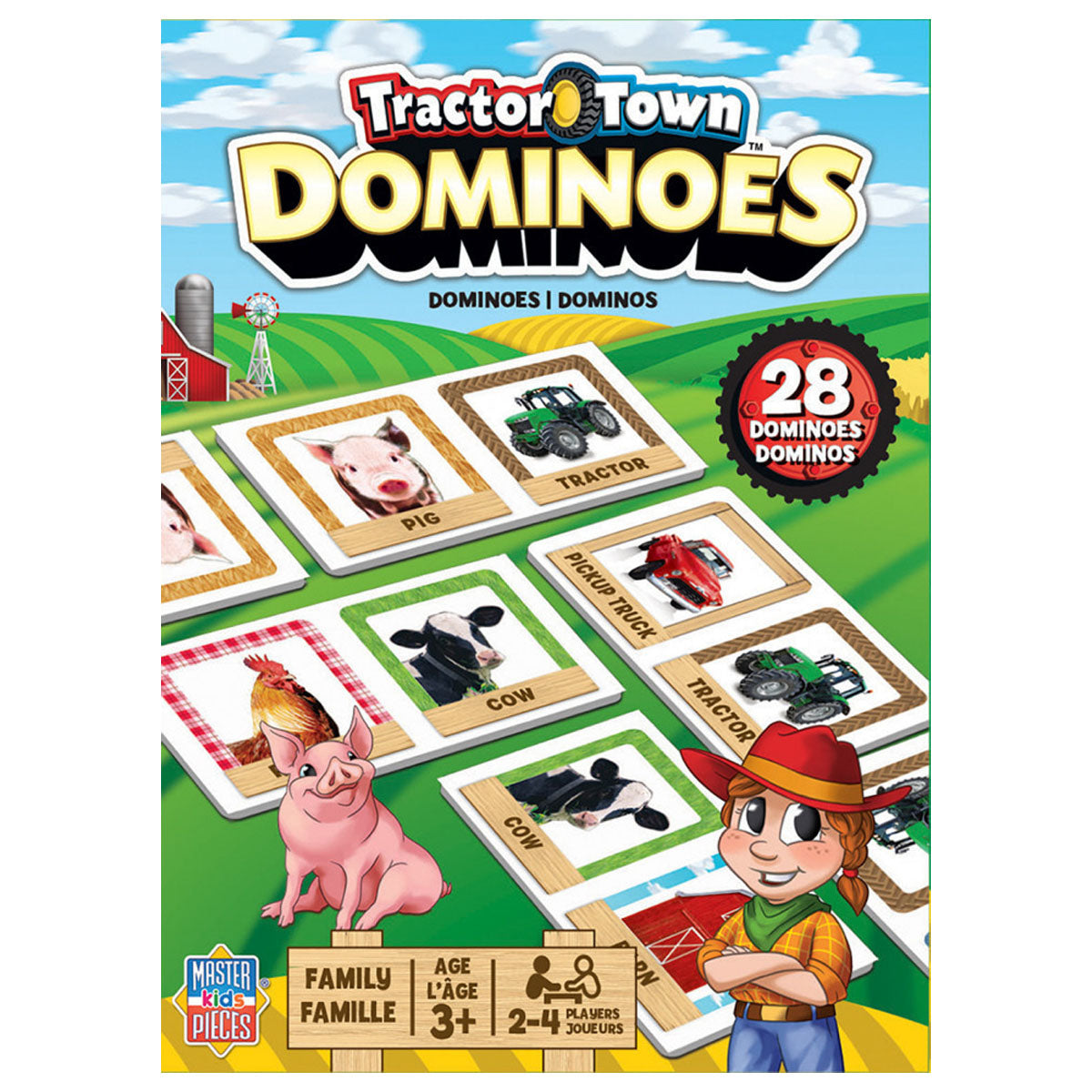 Masterpieces Dominoes Tractor Town