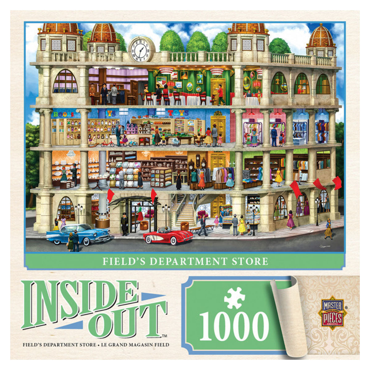 Masterpieces Puzzle Inside Out Fields Department Store Puzzle 1000 pieces