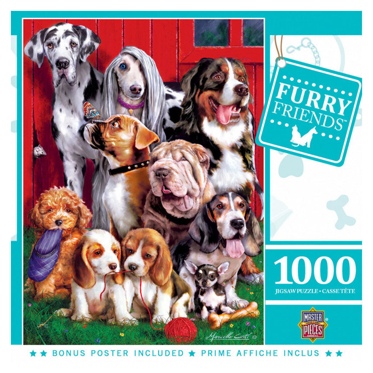 Masterpieces Puzzle Furry Friends Sitting Pretty Puzzle 1000 pieces