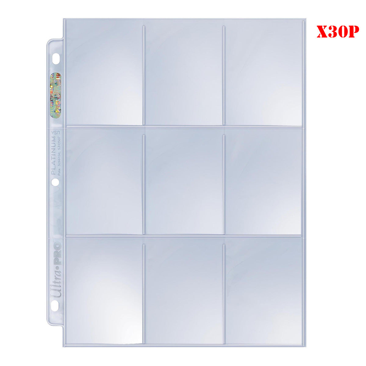ULTRA PRO 9 Pocket Clear Side Load Premium Pages