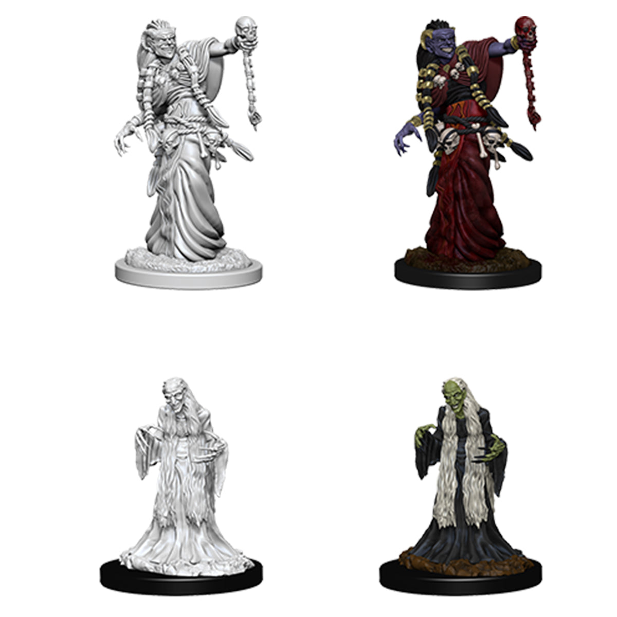 D&D Nolzurs Marvelous Unpainted Miniatures Green Hag & Night Hag